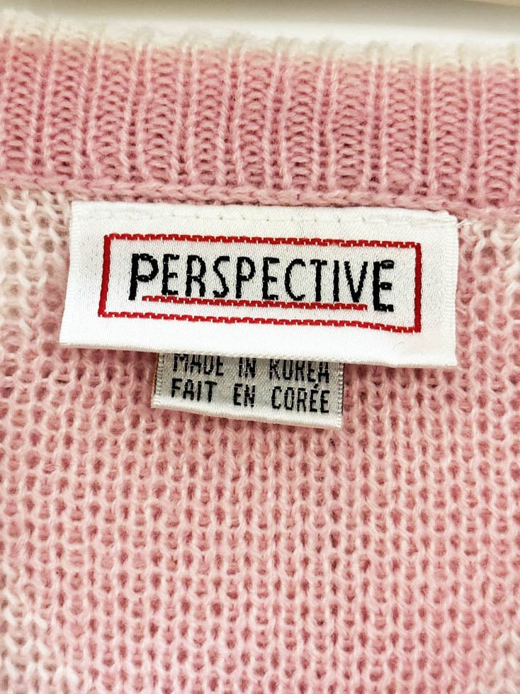 vintage 90s perspective argyle knit sweater - good market thrift store