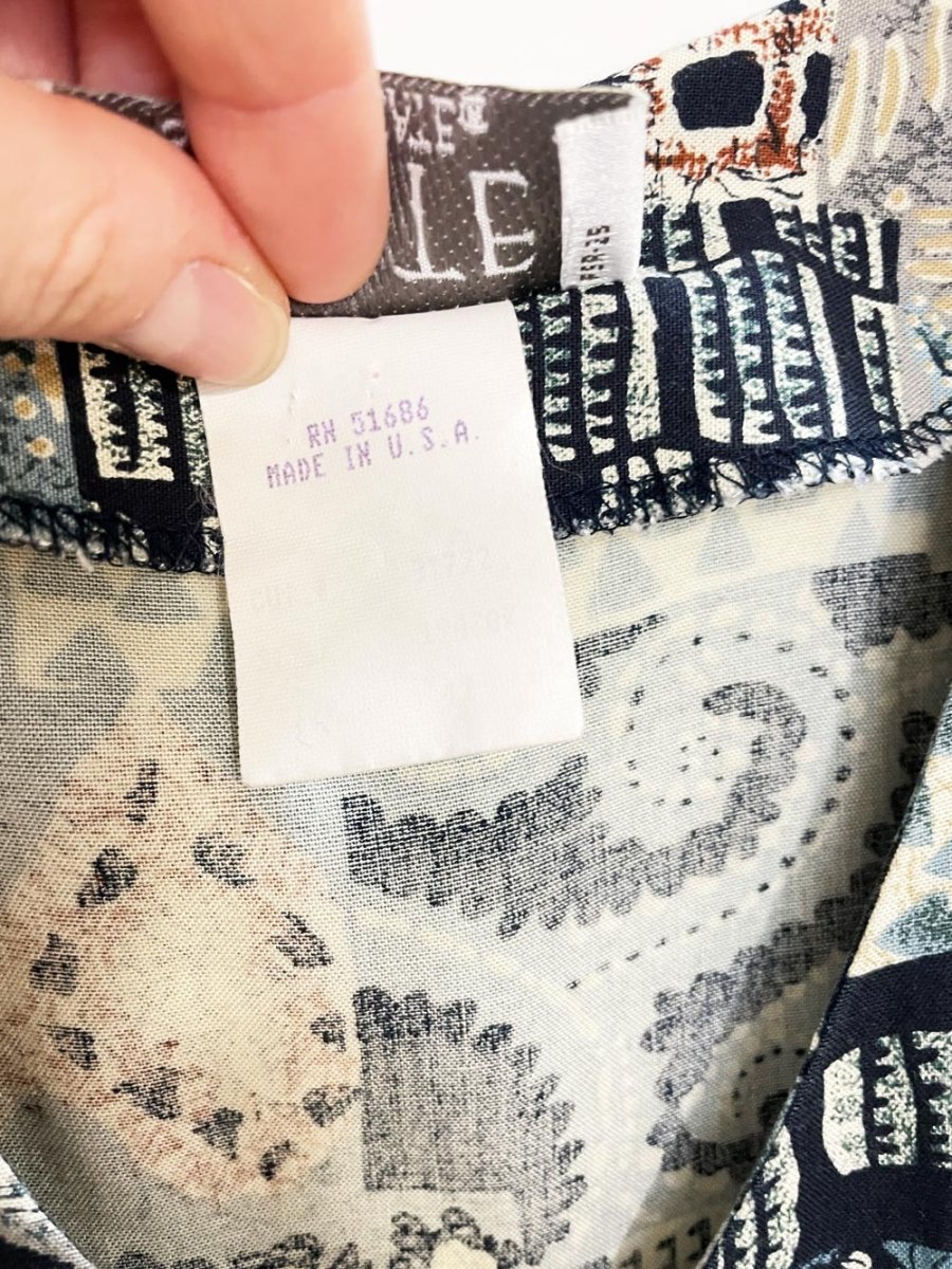 vintage 90s petite sophisticate tie waist 1/2 button jumpsuit | made in USA - good market thrift store