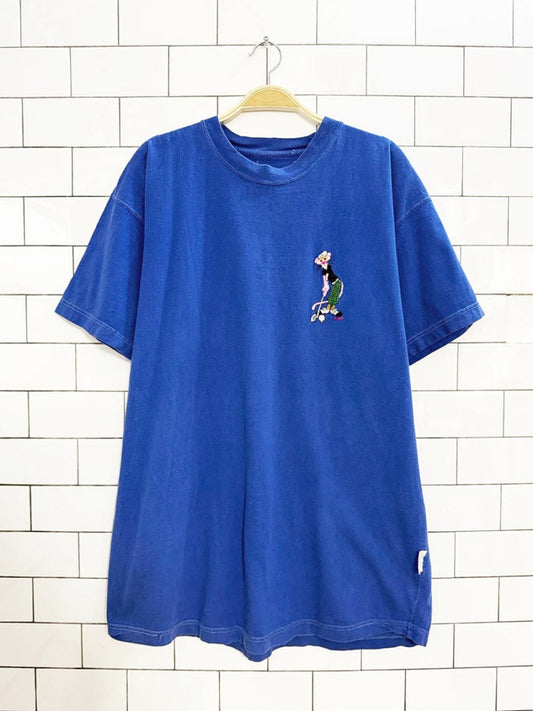 vintage 90s pink panther golfs embroidered tee | toon time - good market thrift store