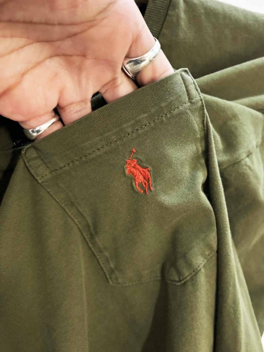 vintage 90s polo ralph lauren cropped pocket tee - good market thrift store