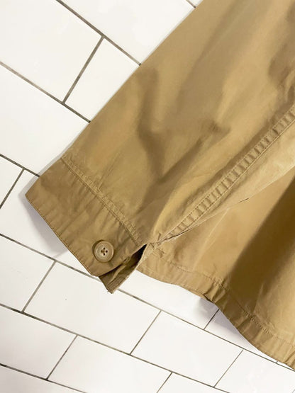 vintage 90s polo ralph lauren suede collar utility chore jacket - good market thrift store