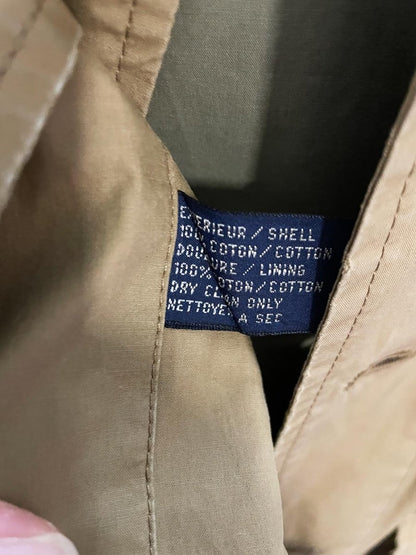 vintage 90s polo ralph lauren suede collar utility chore jacket - good market thrift store