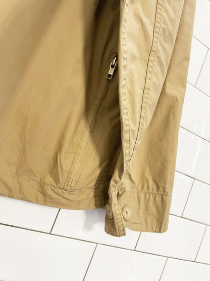 vintage 90s polo ralph lauren suede collar utility chore jacket - good market thrift store