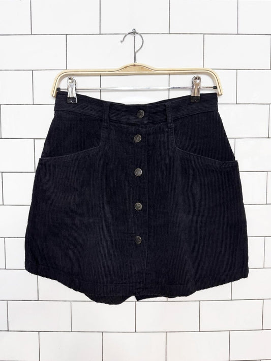 vintage 90s que pasa chunky cord full button skort - good market thrift store