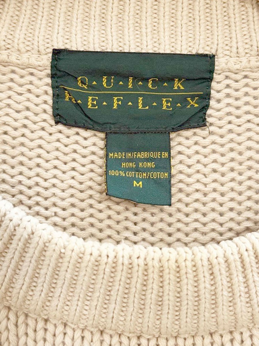 vintage 90s quick reflex western chunky knit sweater - good market thrift store