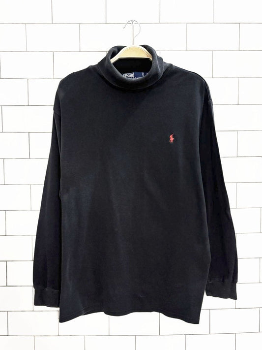 vintage 90s ralph lauren relaxed fit turtle neck | made in Canada - good market thrift store