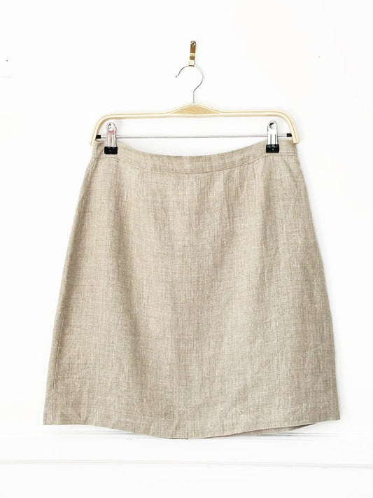vintage 90s reminiscence 100% linen mini skirt | stewart richard - good market thrift store