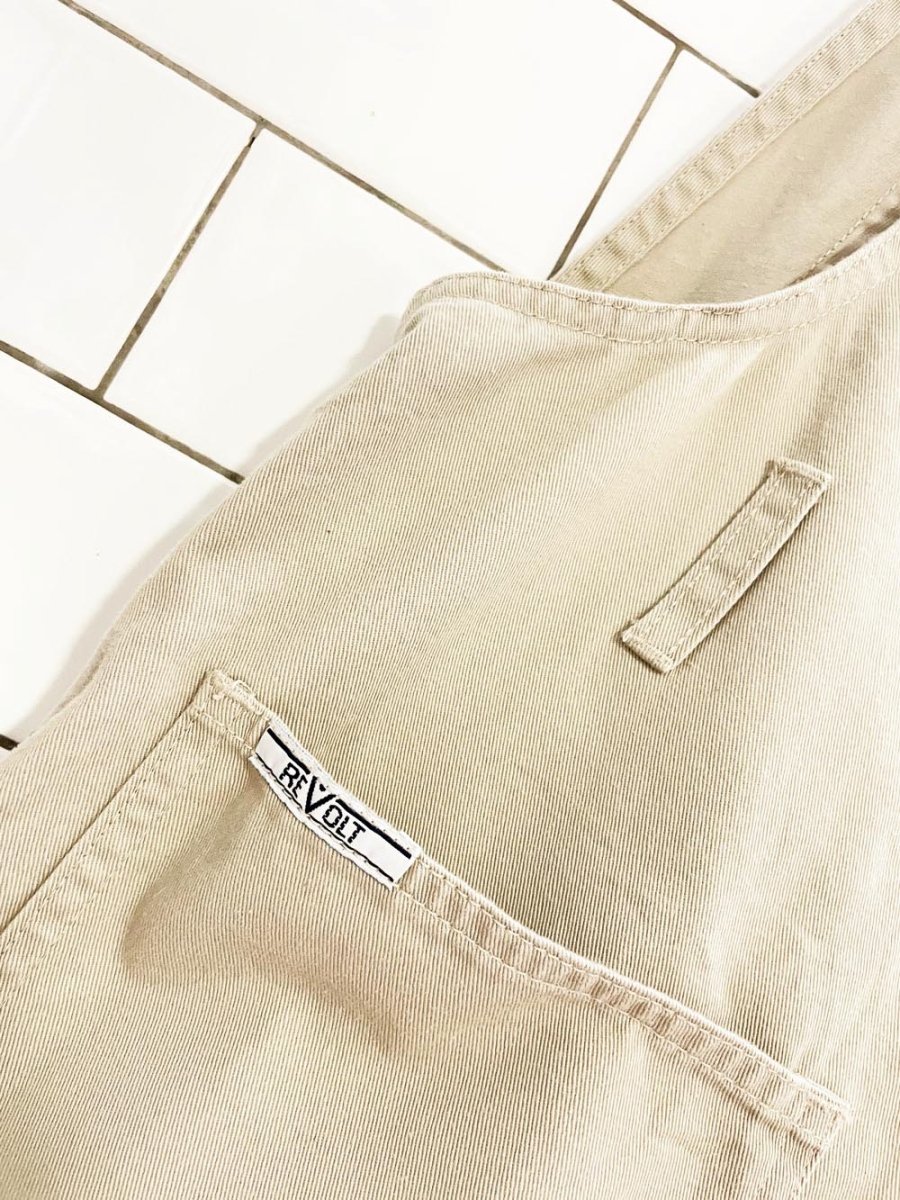 vintage 90s revolt utility overall shorts - good market thrift store