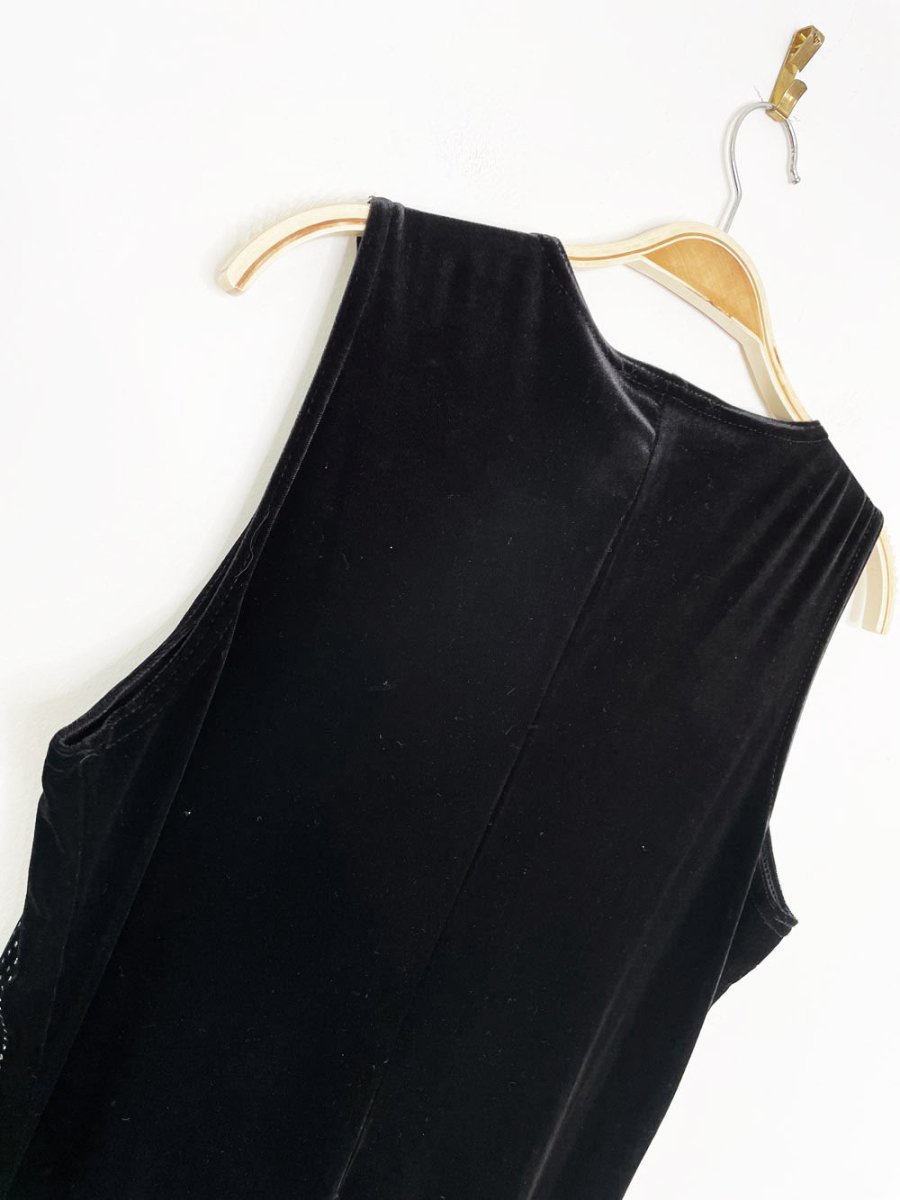 vintage 90s ronni nicole velvet sparkle maxi dress | ouida - good market thrift store