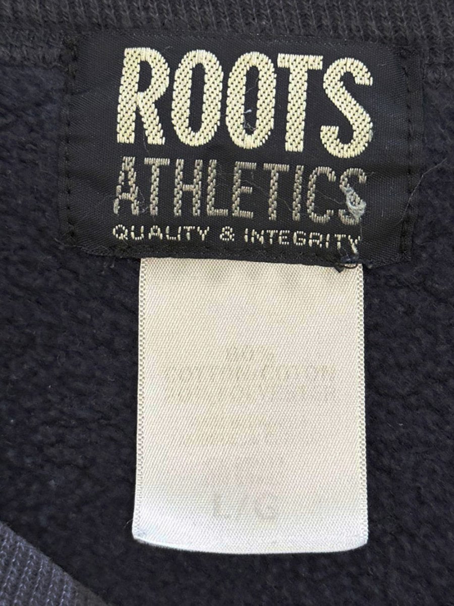 vintage 90s roots cooper logo sweatshirt - good market thrift store