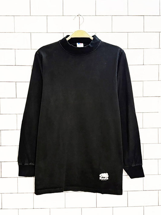 vintage 90s roots mock neck shirt | made in USA | russell athletic - good market thrift store