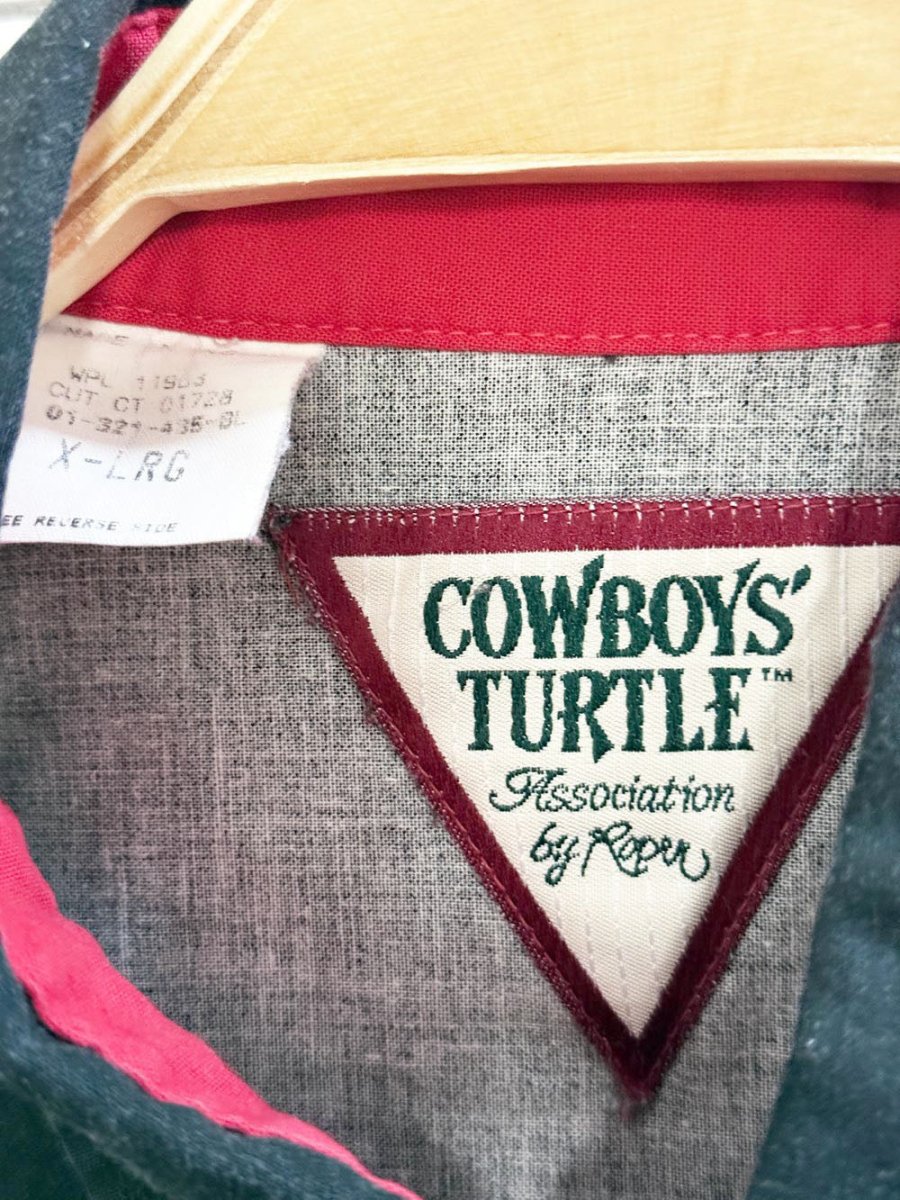 vintage 90s roper western horses full button shirt | made in USA | cowboys' turtle - good market thrift store