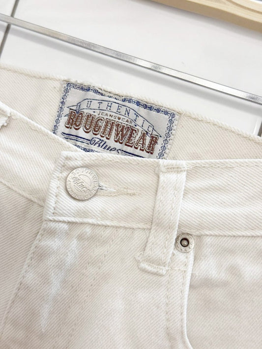 vintage 90s rough wear blues cut - off denim shorts - good market thrift store