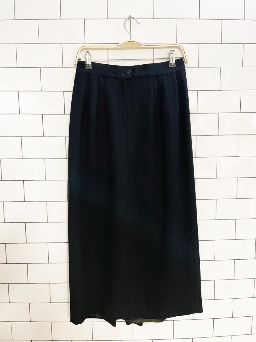 vintage 90s rouie drape front midi maxi skirt - good market thrift store