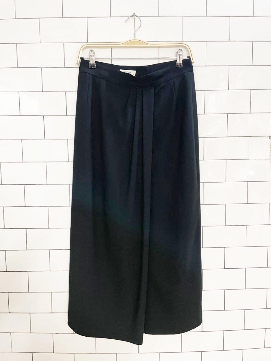 vintage 90s rouie drape front midi maxi skirt - good market thrift store