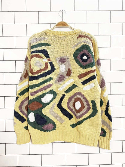 vintage 90s salty dog hand - knit ramie - cotton sweater | gant - good market thrift store