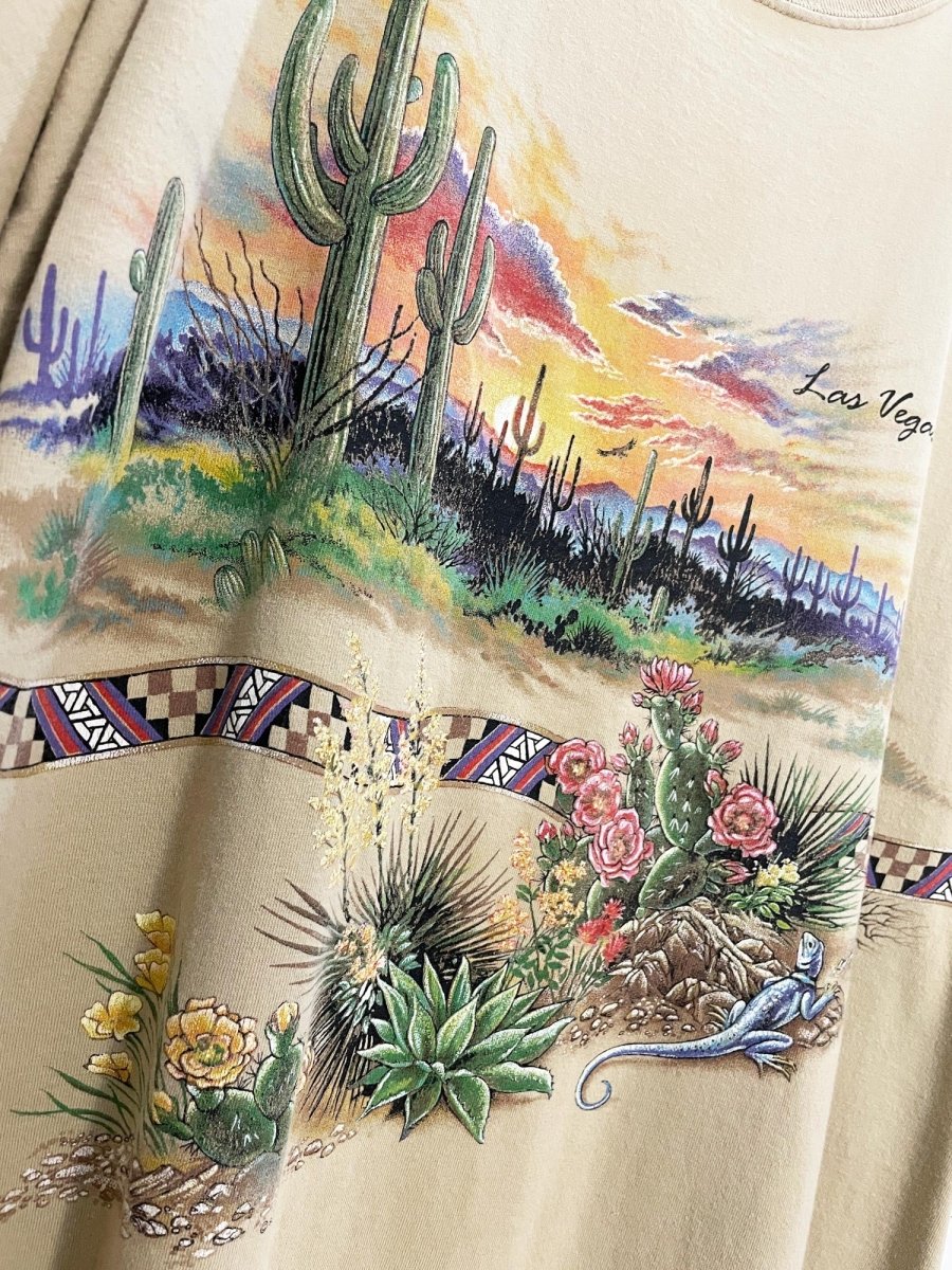 vintage 90s san segal southwestern las vegas desert tee - good market thrift store