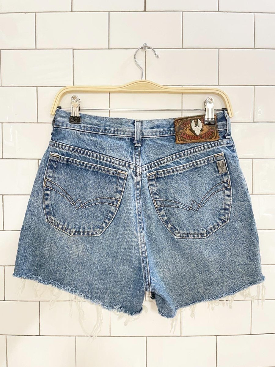 vintage 90s santana parasuco cut off denim shorts - good market thrift store