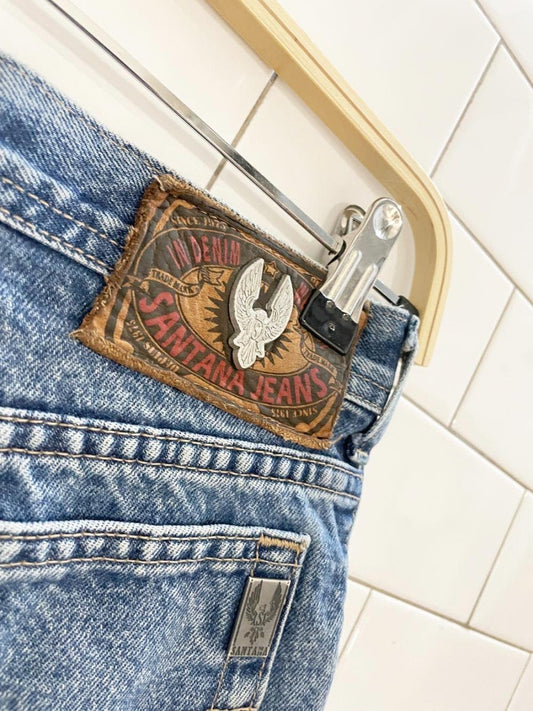 vintage 90s santana parasuco cut off denim shorts - good market thrift store