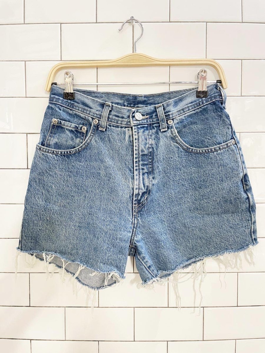 vintage 90s santana parasuco cut off denim shorts - good market thrift store