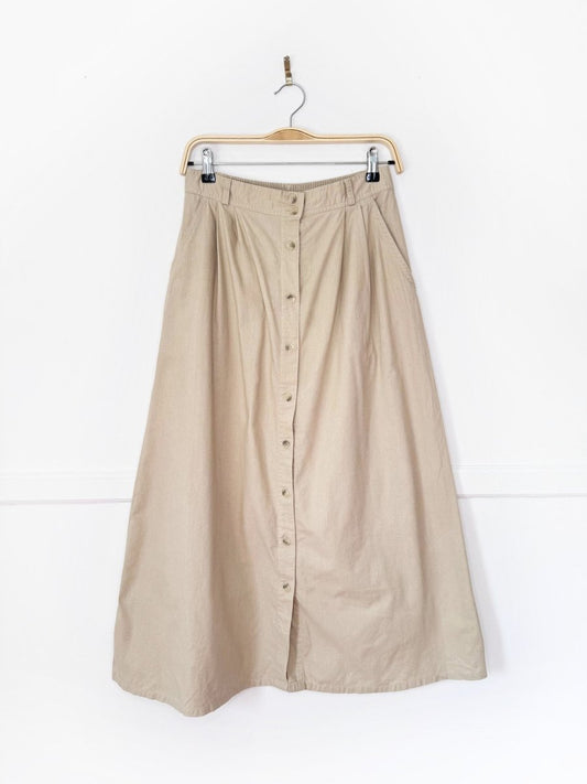 vintage 90s separate issue country full button pleated midi skirt - good market thrift store
