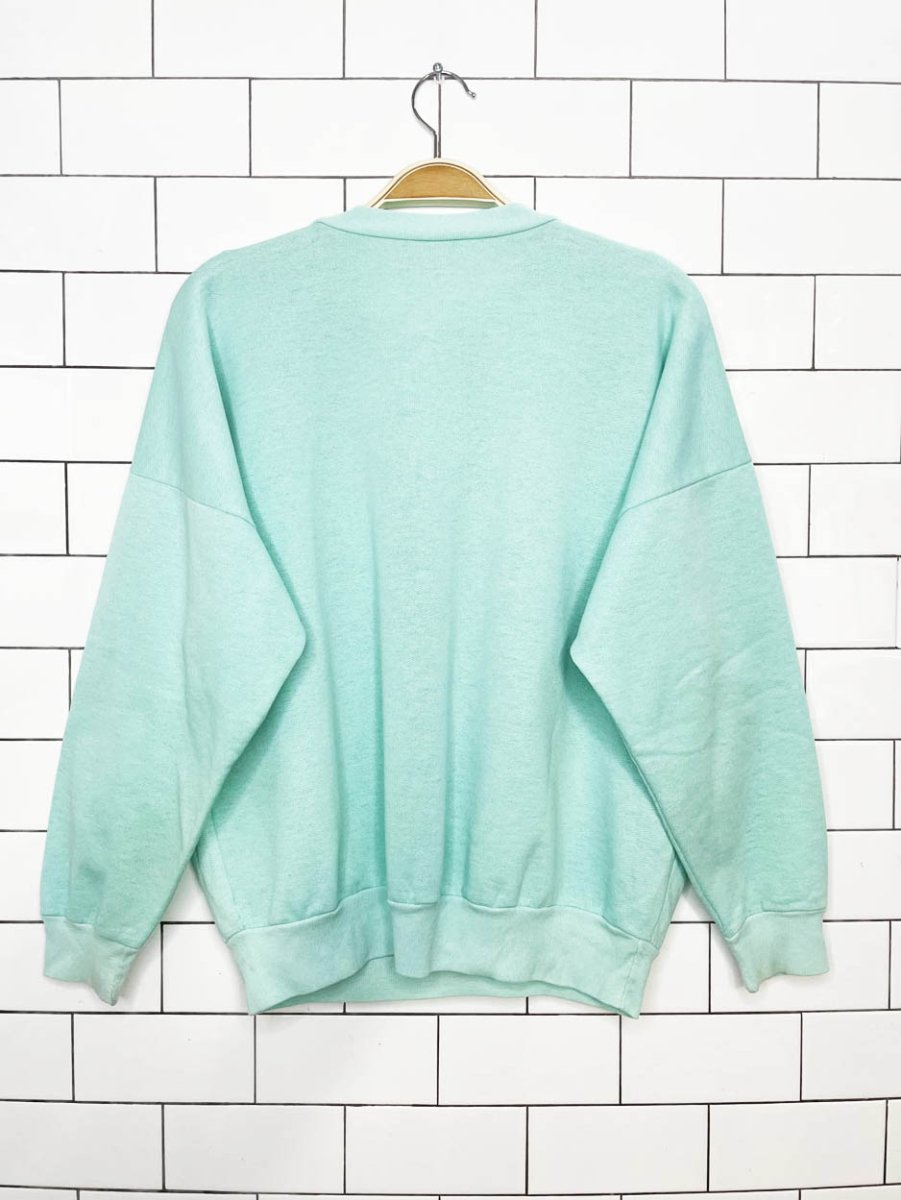 vintage 90s snow fox graphic sweatshirt - good market thrift store