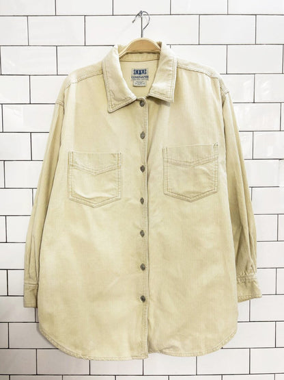 vintage 90s soho compagnie corduroy shirt - good market thrift store