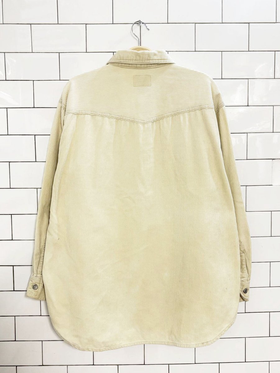 vintage 90s soho compagnie corduroy shirt - good market thrift store