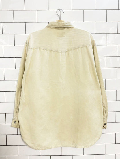 vintage 90s soho compagnie corduroy shirt - good market thrift store