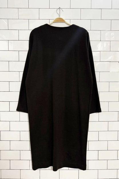 vintage 90s spanner wool - blend heart button knit sweater dress - good market thrift store