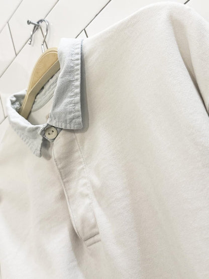 vintage 90s st. john's bay half button striped polo shirt - good market thrift store