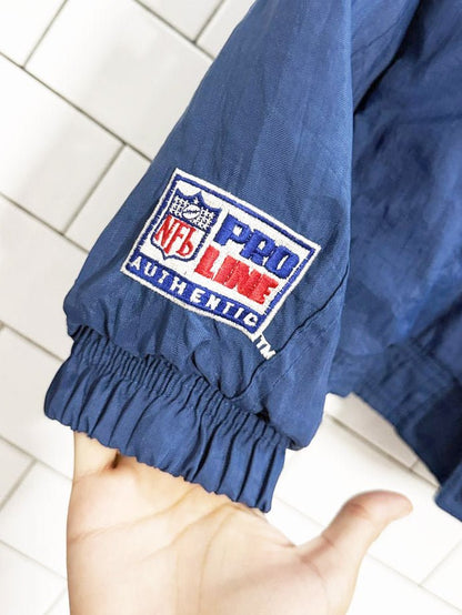 vintage 90s starter pro line cowboys hooded bomber jacket | NFL - good market thrift store