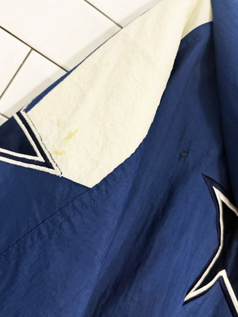 vintage 90s starter pro line cowboys hooded bomber jacket | NFL - good market thrift store