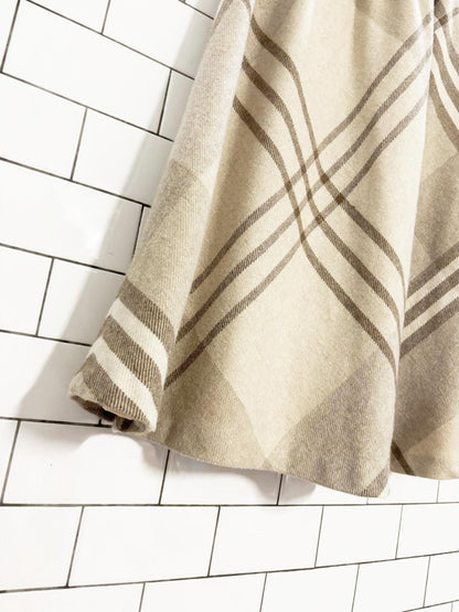 vintage 90s summit wool - blend tie belt midi skirt - good market thrift store