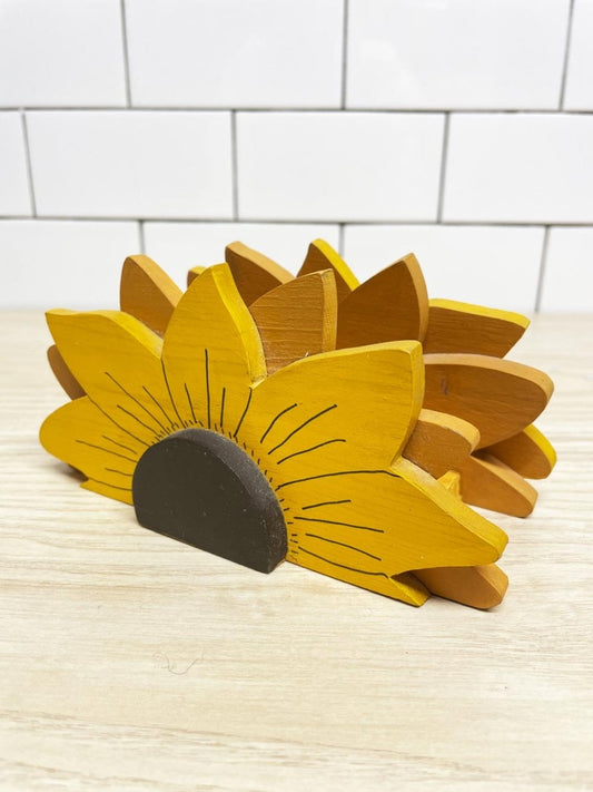 vintage 90s sunflower napkin holder - good market thrift store