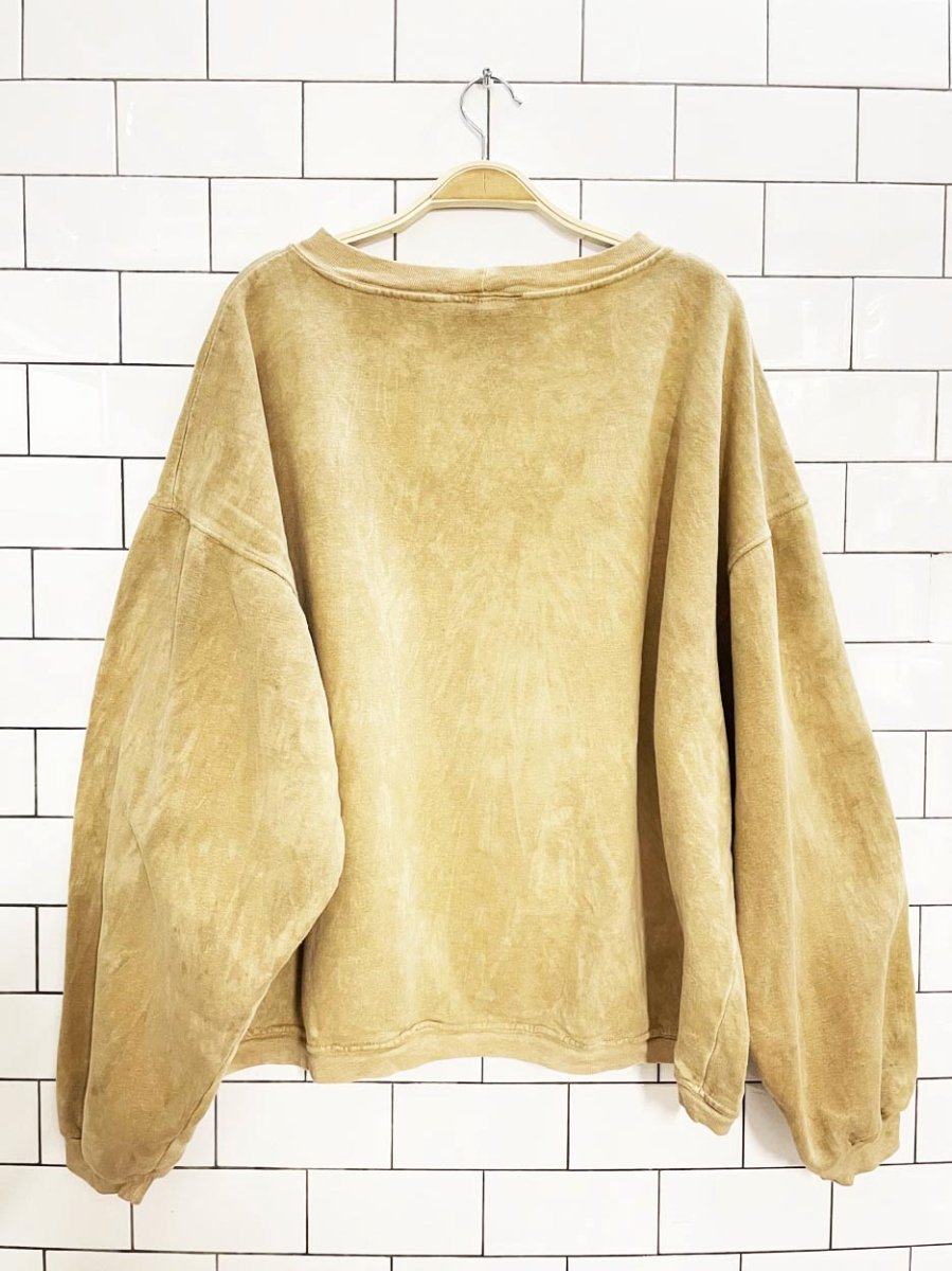 vintage 90s sunshirts cali spokane dirt dye boxy oversized sweatshirt - good market thrift store