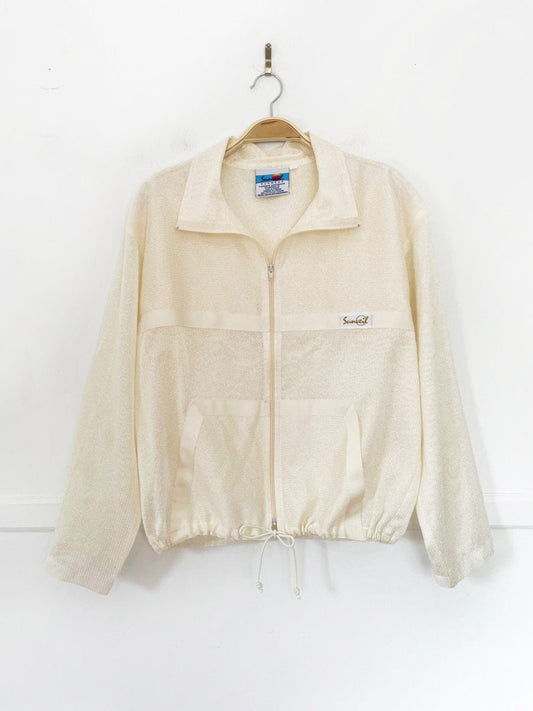 vintage 90s sunveil sunwear mesh summer beach jacket - good market thrift store