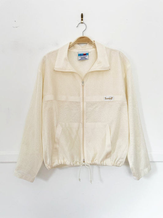 vintage 90s sunveil sunwear mesh summer beach jacket - good market thrift store