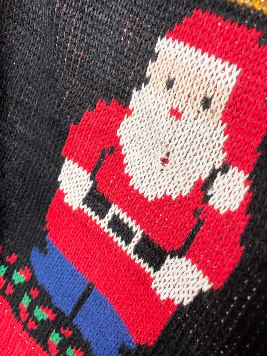 vintage 90s sweater loft new york holiday knit sweater vest | made in USA - good market thrift store