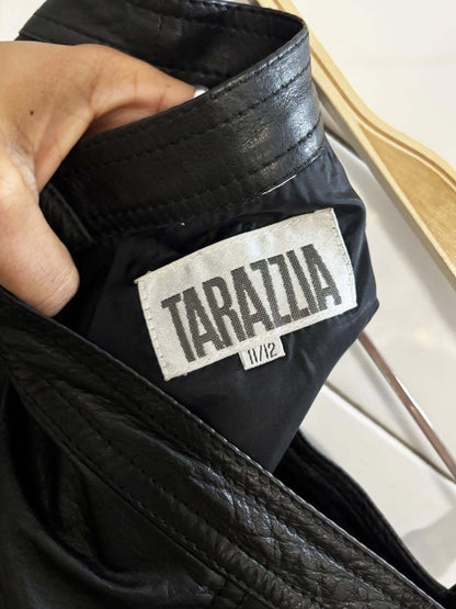 vintage 90s tarazzia soft leather mini skirt - good market thrift store