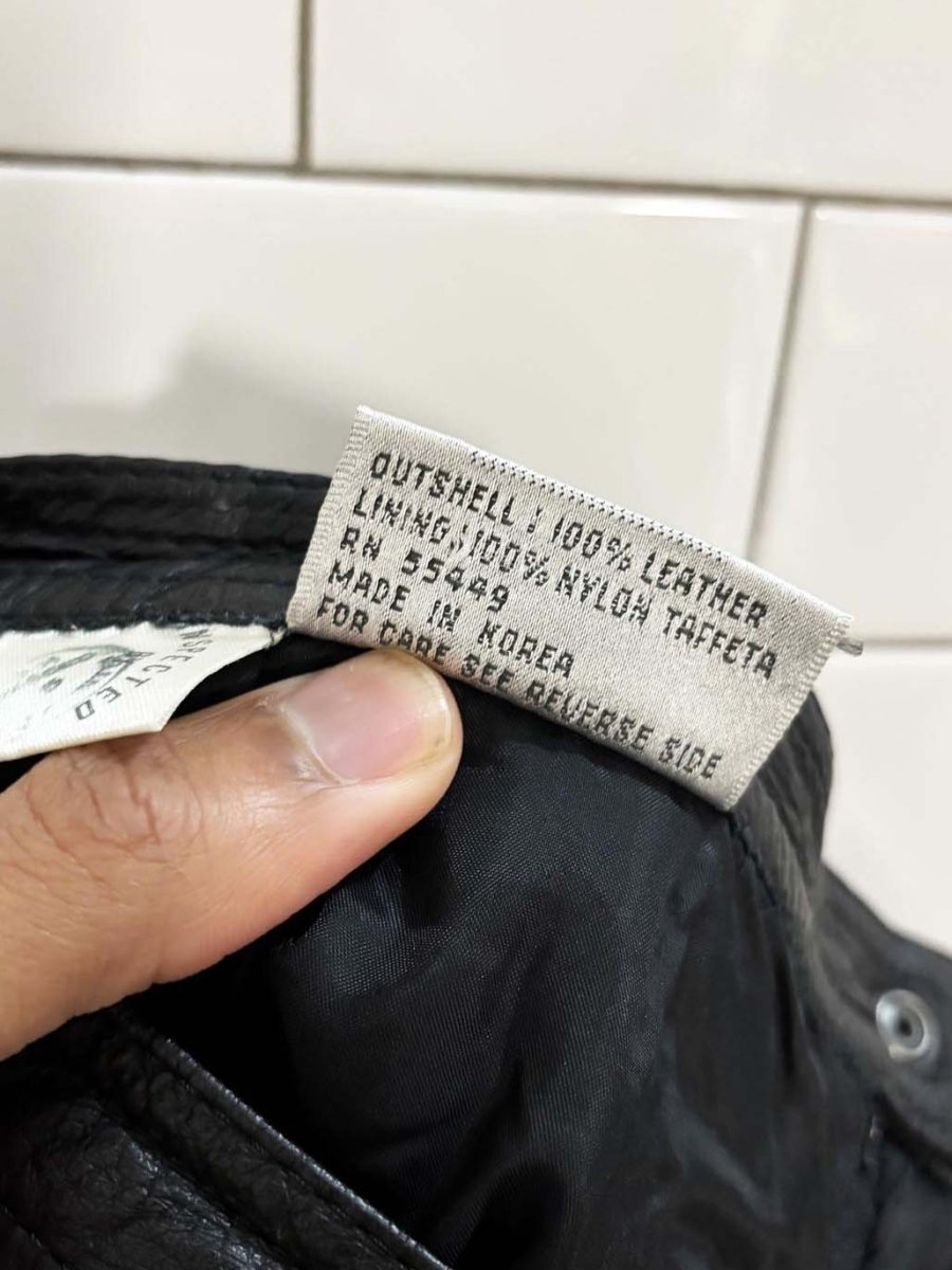 vintage 90s tarazzia soft leather mini skirt - good market thrift store