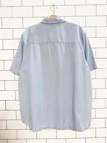 vintage 90s teddy bear gardeners embroidered shirt - good market thrift store