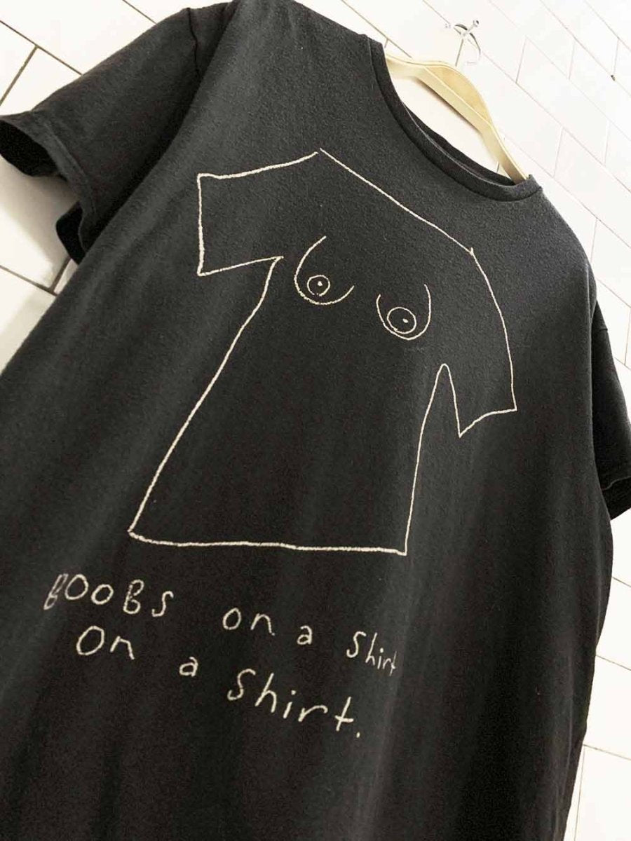 vintage 90s teen hearts graphic boobs tee - good market thrift store