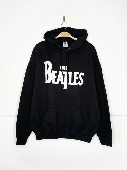 vintage 90s the beatles royal command performance 1963 reprint hoodie | jerzees - good market thrift store