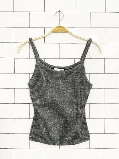 vintage 90s the great american sweater metallic knit tank top | made in USA - good market thrift store