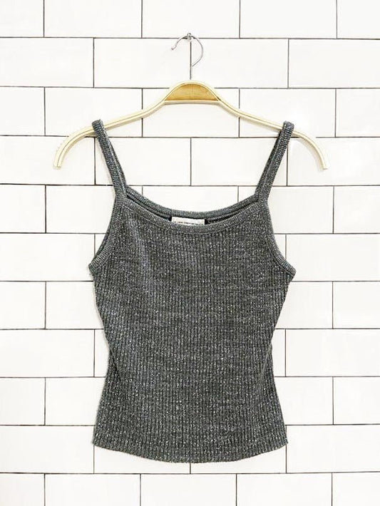 vintage 90s the great american sweater metallic knit tank top | made in USA - good market thrift store