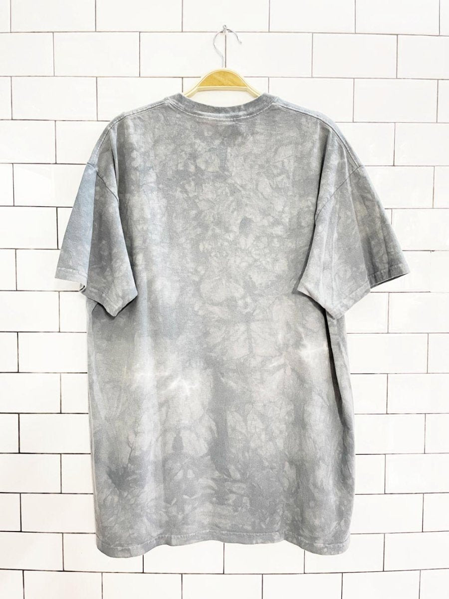 vintage 90s the mountain tie dye bird scene tee | made in USA - good market thrift store