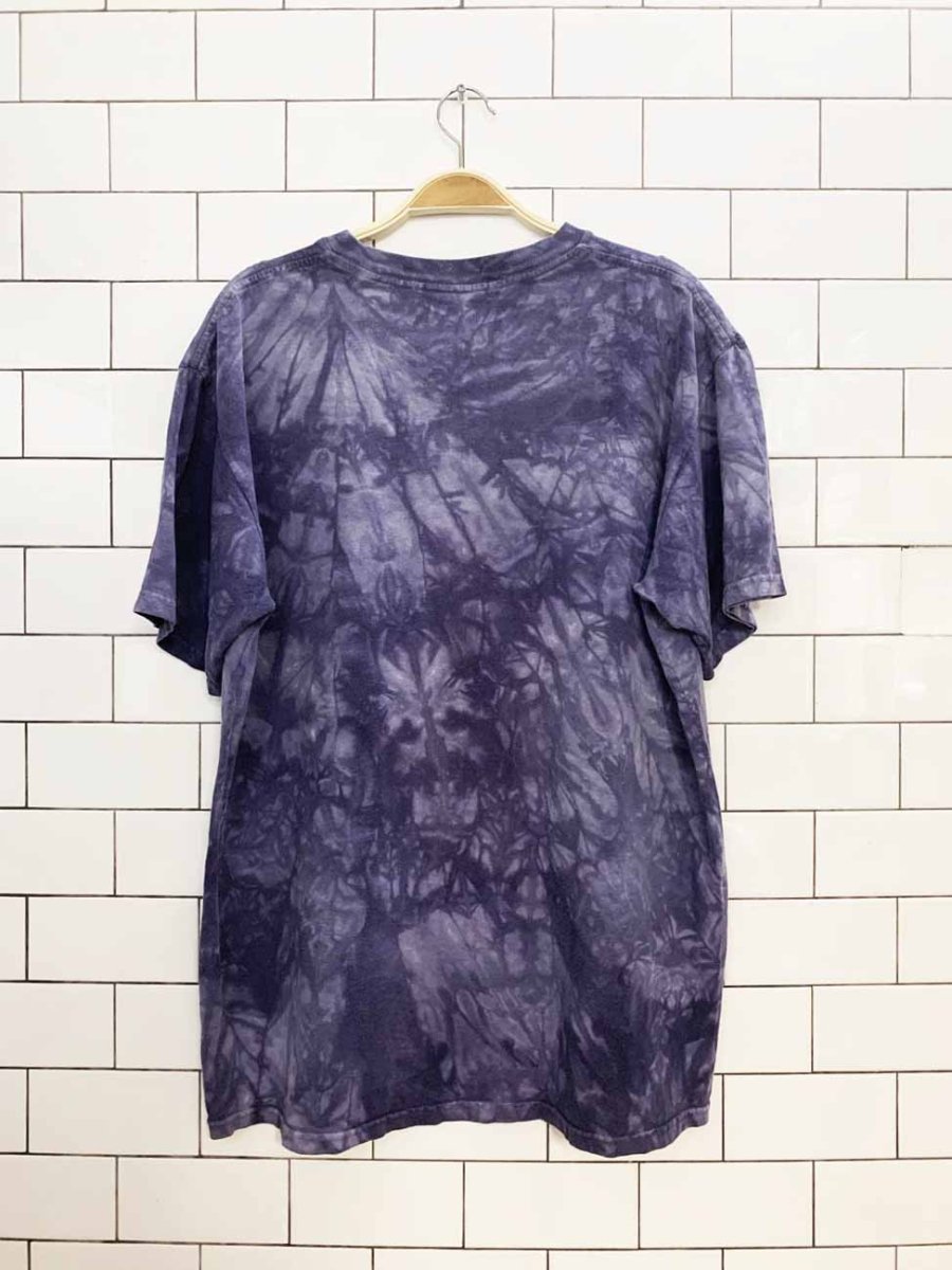 vintage 90s the mountain tie dye kitten pocket tee - good market thrift store