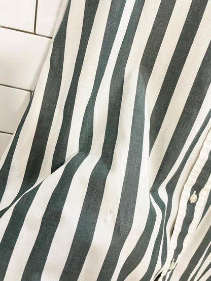 vintage 90s tommy hilfiger crest pocket striped shirt - good market thrift store