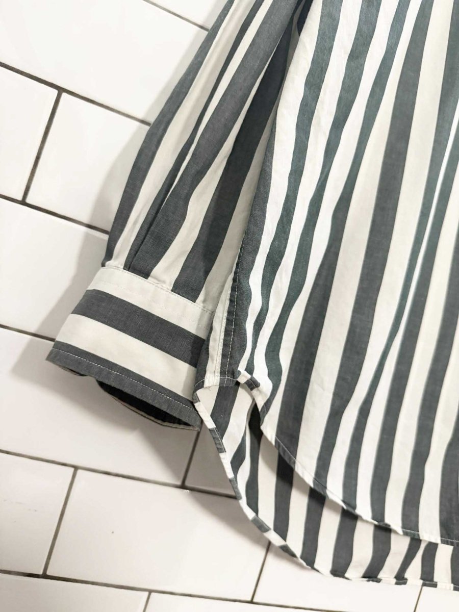 vintage 90s tommy hilfiger crest pocket striped shirt - good market thrift store